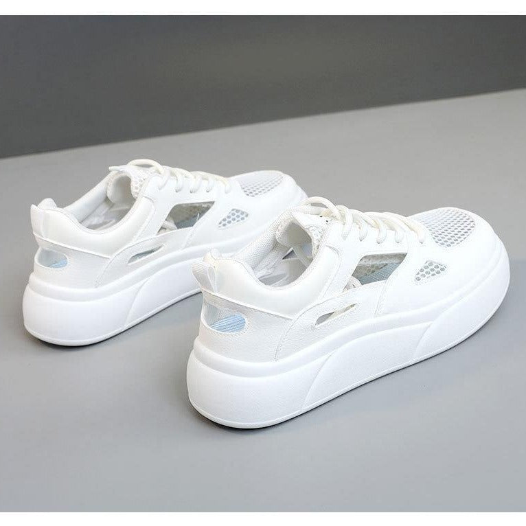 Damen Sportliche Sneakers mit atmungsaktiver Mesh-Oberfläche und innovativem Sohlenprofil Drune