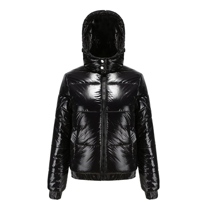 Glänzende Wasserabweisende Thermo Komfort Winterjacke Damen | Drune