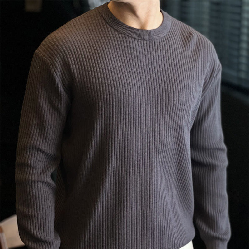 Herren Moderate Rippstrickpullover Drune