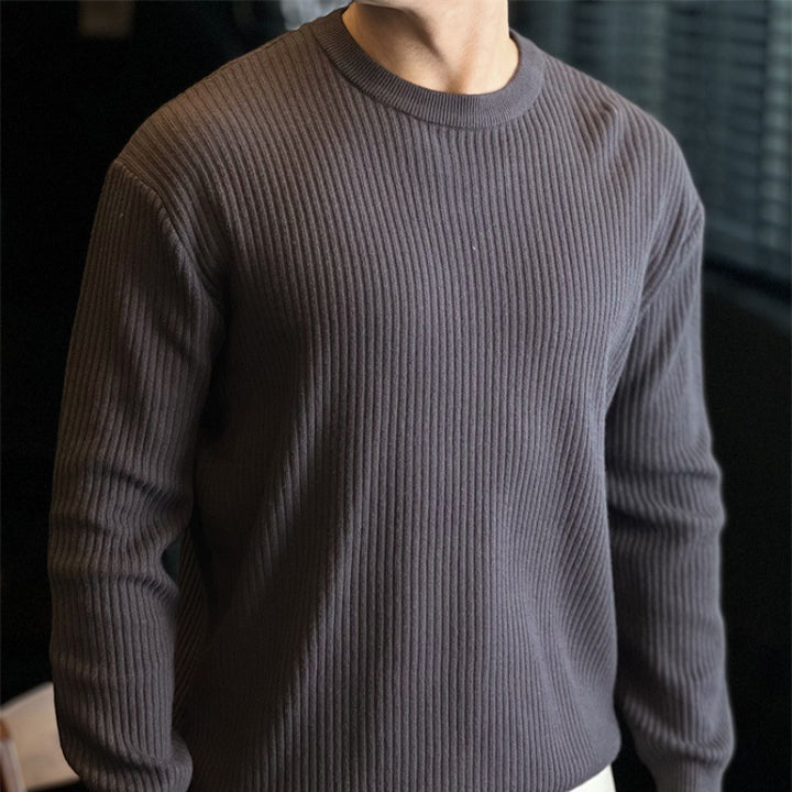 Herren Moderate Rippstrickpullover Drune