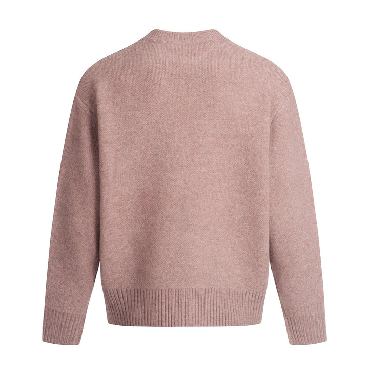 Unisex Großer Rundhalspullover aus weichem Feinstrick mit geripptem Saum Drune