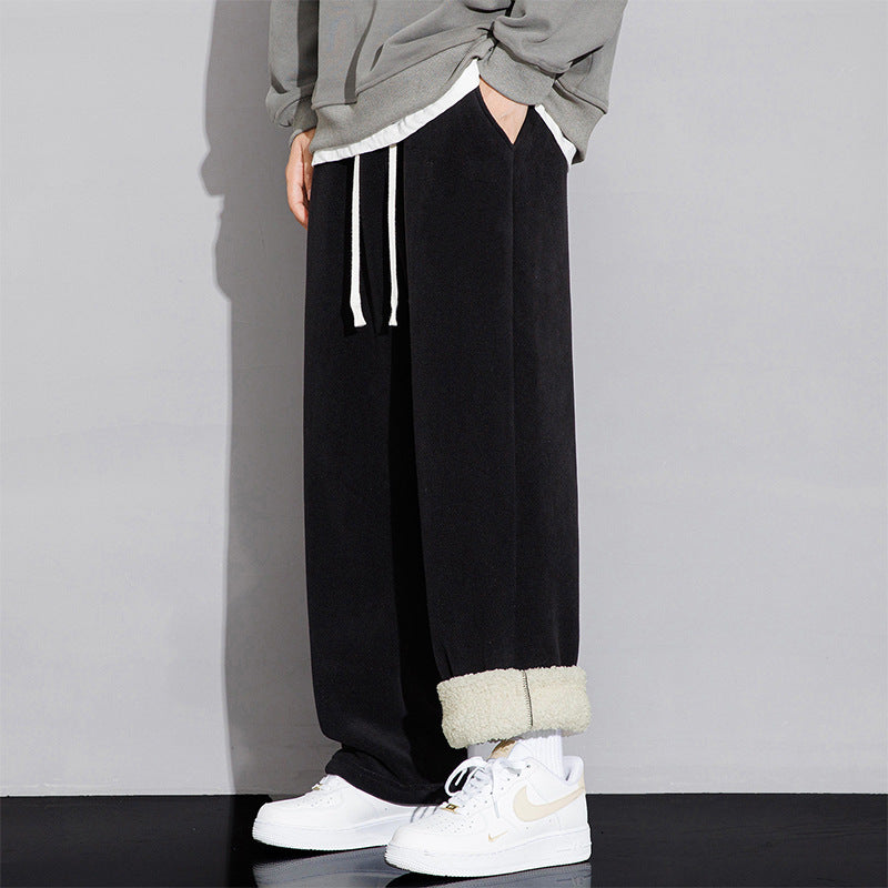 Herren Gemütliche und weite Fleece-Hose