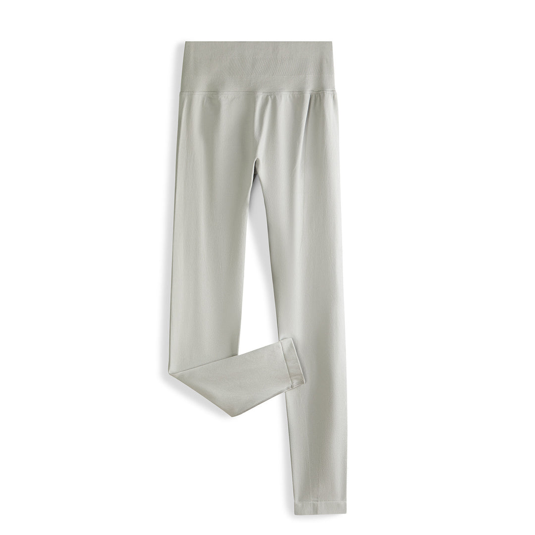 Damen Nahtlose High-Waist Leggings mit breitem Komfortbund Drune