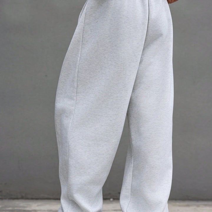 Herren Weite Baggy-Jogginghose mit elastischem Bund, Tunnelzug & extra langem Bein Drune