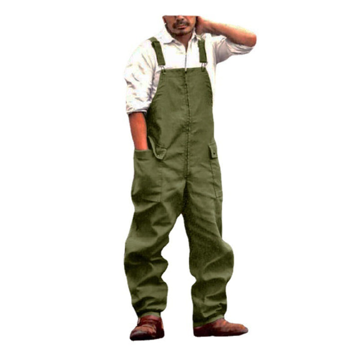 Herren praktische Latzhose mit verstellbaren Trägern Drune