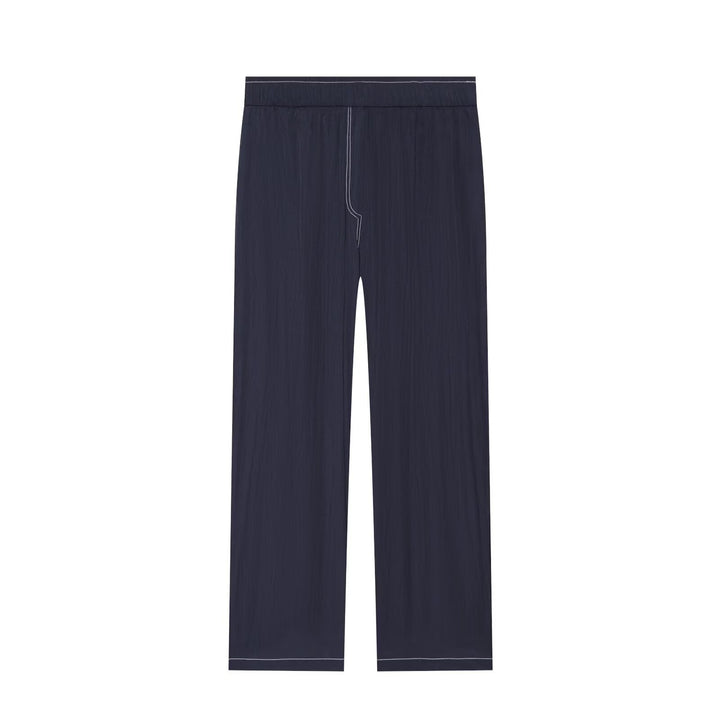 Damen Weite Culotte-Hose mit elastischem Bund und kontrastierender Ziernaht Drune