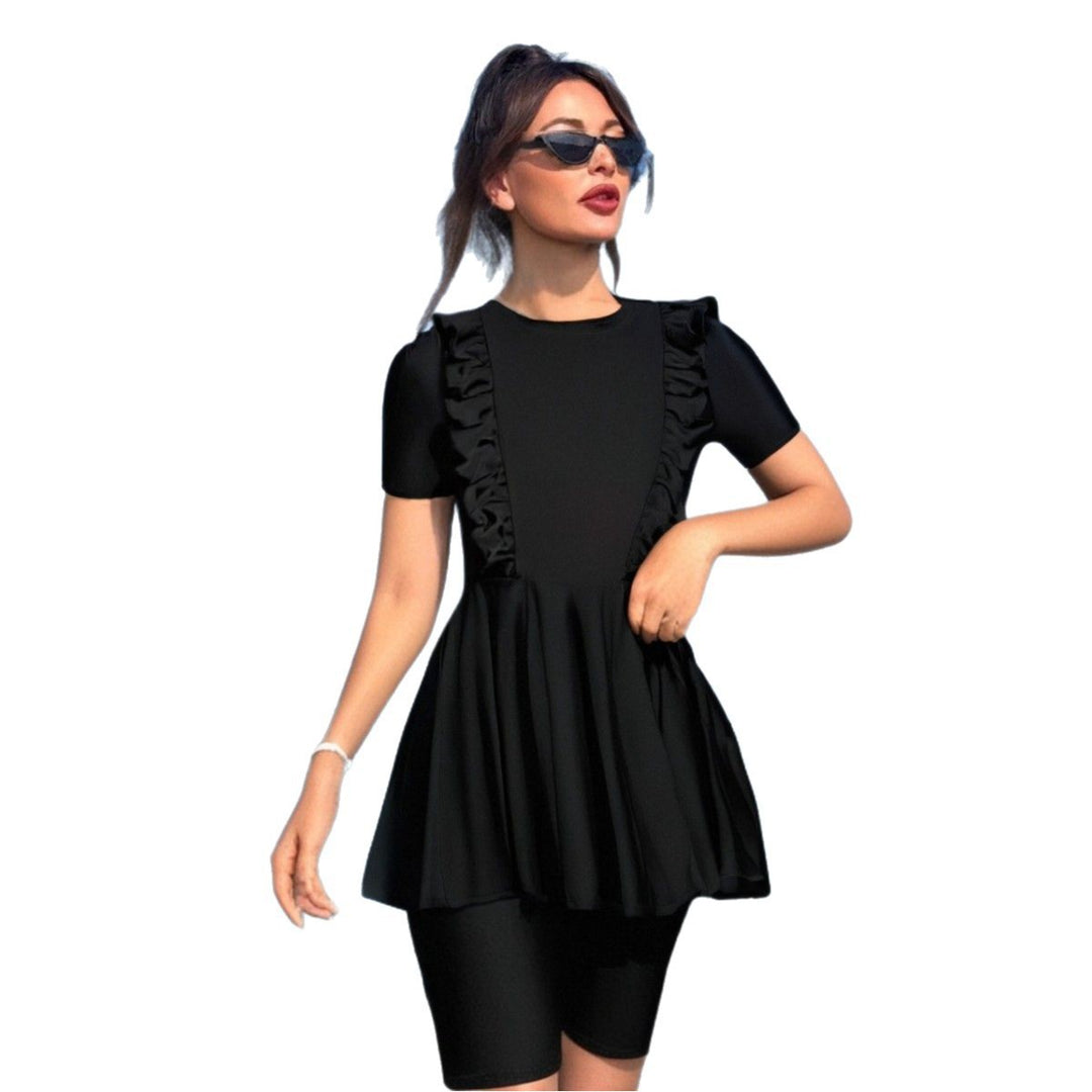 Damen Strandmode mit Rüschendetails Drune