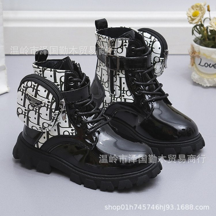 Damen Modische Schnürstiefel mit ausgefallenem Design und praktischen Taschen Drune