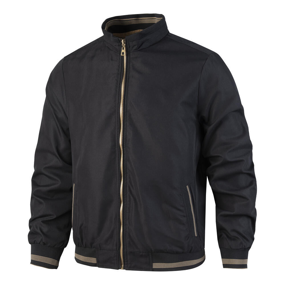 Herren Sportliche Bomberjacke mit hohen Kragen und praktischen Taschen Drune