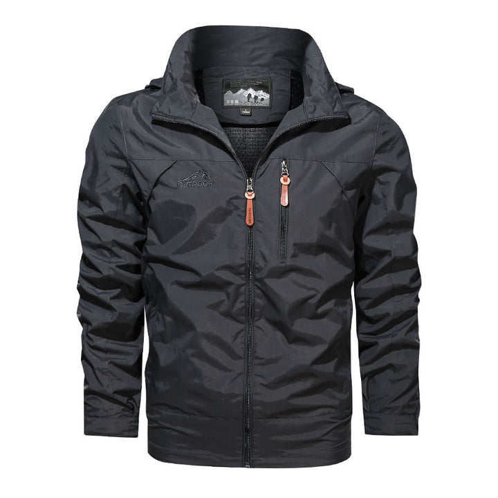 Herren nan leichte Outdoorjacke Windbreaker mit wasserabweisender Beschichtung und atmungsaktivem Meshfutter Drune