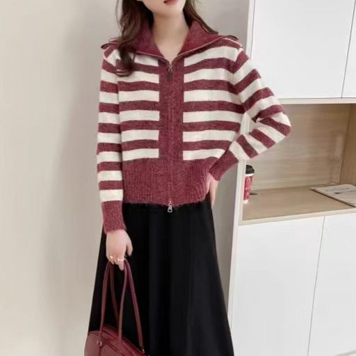 Damen Strickjacke mit Kapuze Drune