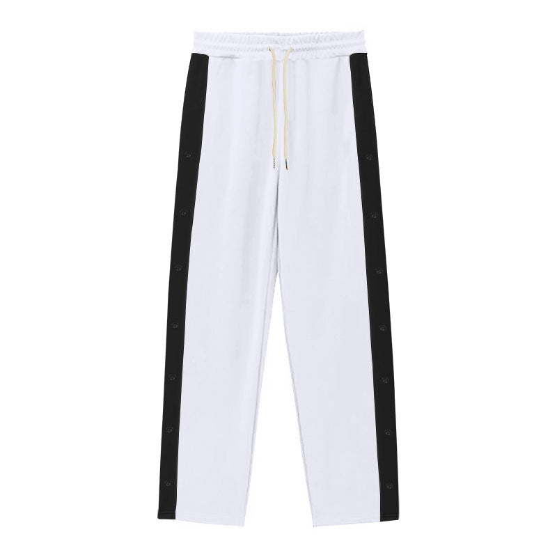 Herren Sportliche Jogginghose mit Druckknopfverschluss und atmungsaktivem Material Drune