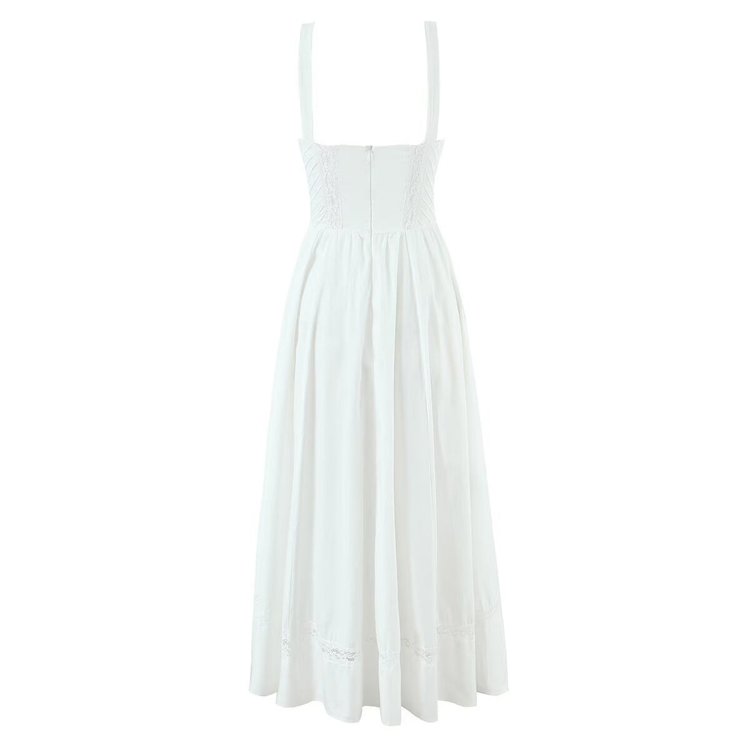 Damen Sommerliches Midi-Kleid mit feinen Spitzendetails Drune