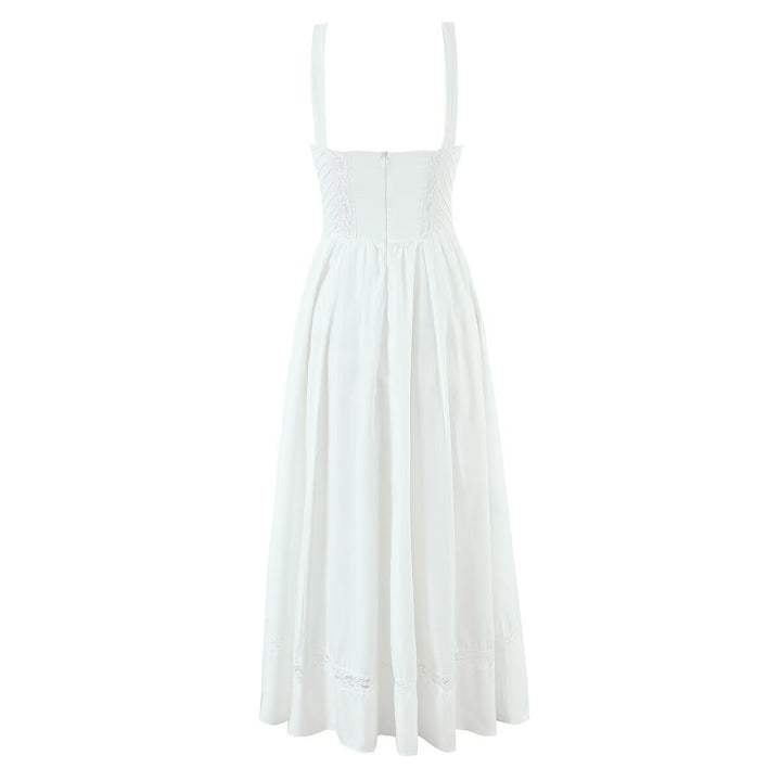 Damen Sommerliches Midi-Kleid mit feinen Spitzendetails Drune