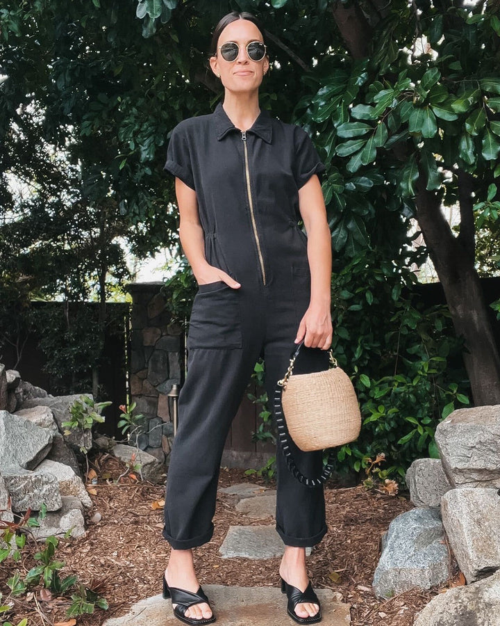 Damen legerer Jumpsuit mit praktischen Taschen und Reißverschluss Drune