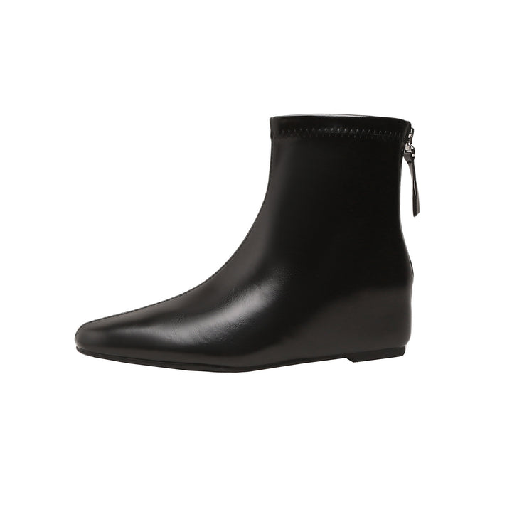 Damen Schlanke Ankle‑Boots mit elastischem Schaft und rückseitigem Reißverschluss Drune