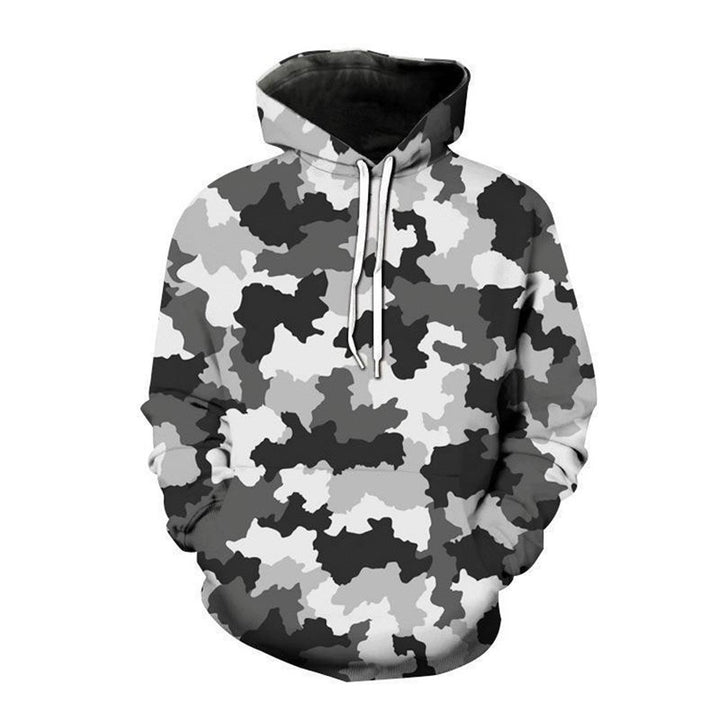 Damen Kapuzenpullover mit modernem Camouflage-Muster Drune