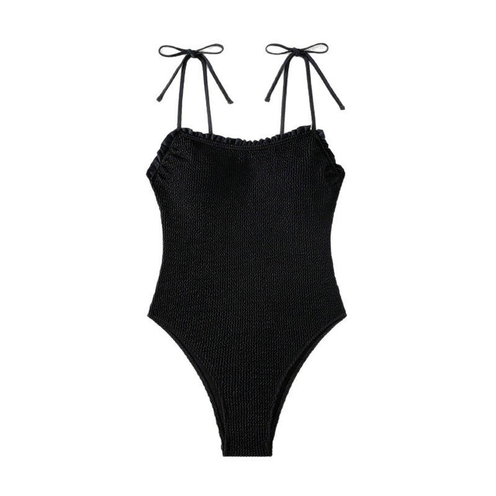 Damen Einteiliger Badeanzug mit Rüschendetails Drune