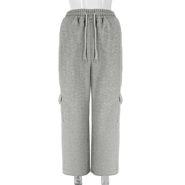 Damen Cargo-Hose mit elastischem Bund und Seitentaschen Drune