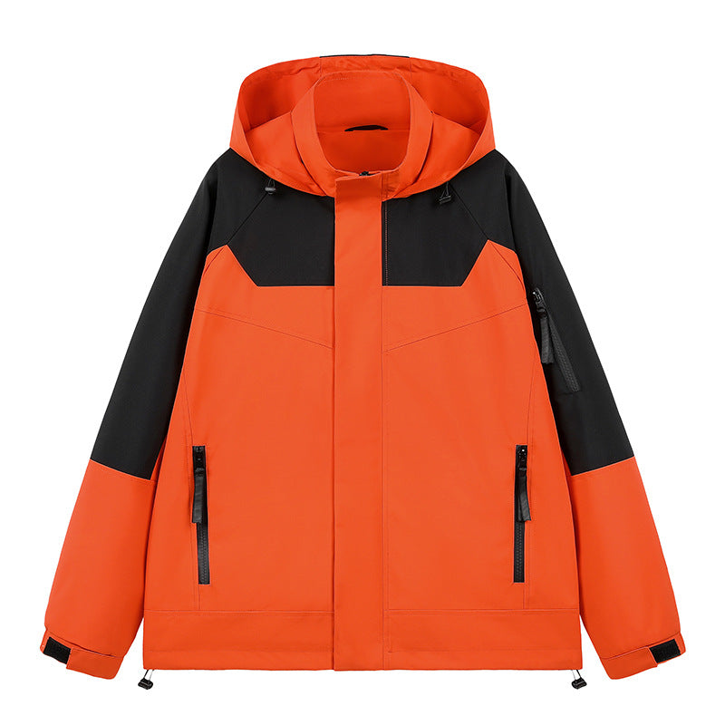 Herren Wasserabweisende technische Urban-Hoodiejacke mit ergonomischer Kapuze, verdecktem Reißverschluss und nahtverdeckten Utility‑Taschen Drune