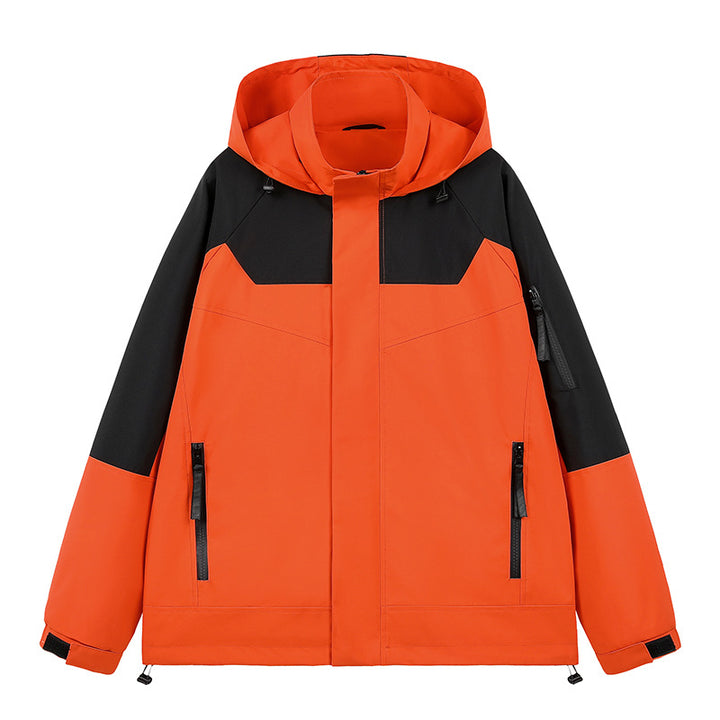 Herren Wasserabweisende technische Urban-Hoodiejacke mit ergonomischer Kapuze, verdecktem Reißverschluss und nahtverdeckten Utility‑Taschen Drune
