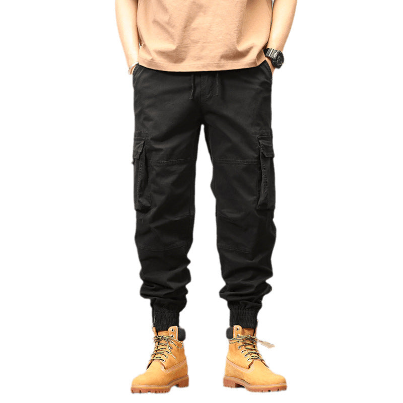 Herren Tapered-Cargo-Joggerhose mit verstärkten Kniepartien und elastischem Saum Drune