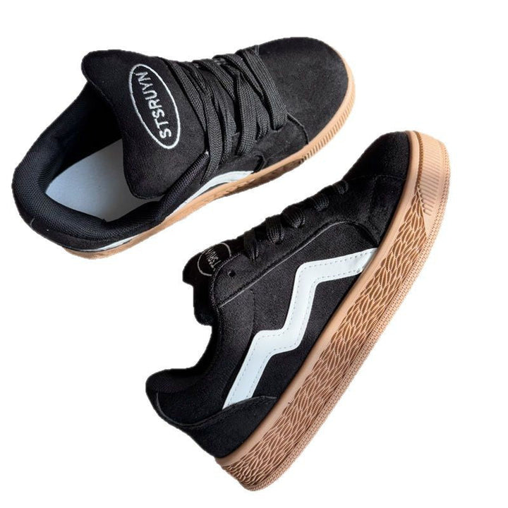 Damen Sportliche Sneaker mit hochwertigem Wildleder und rutschfester Sohle Drune