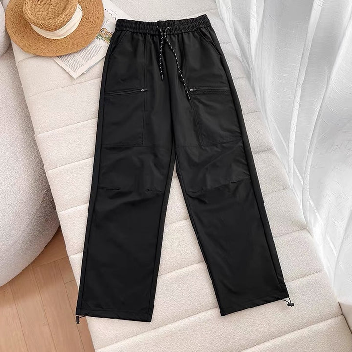 Damen Leichte und atmungsaktive Outdoor-Hose mit verstellbarem Bund Drune