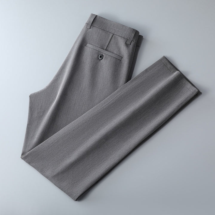 Herren Schmal geschnittene Anzughose aus Stretchtwill mit geradem Bein Drune