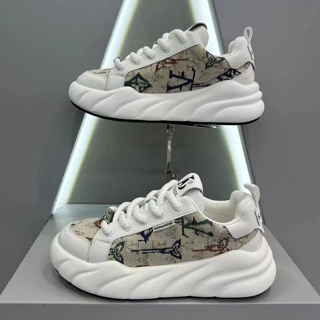 Damen Trendige Chunky Sneakers mit modischem Design und gepolsterter Sohle Drune