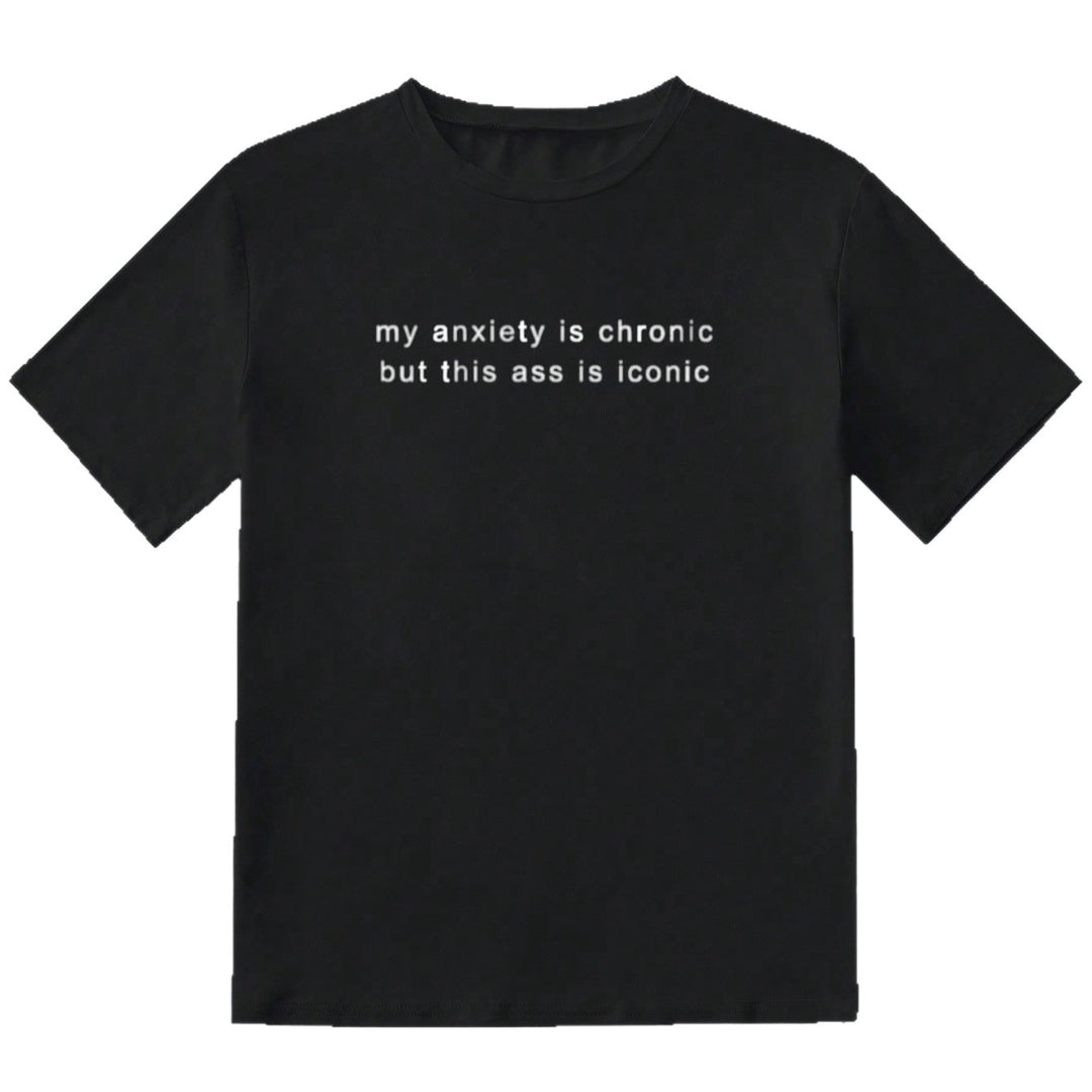 Damen T-Shirt mit kreativem Statement und lässigem Schnitt Drune