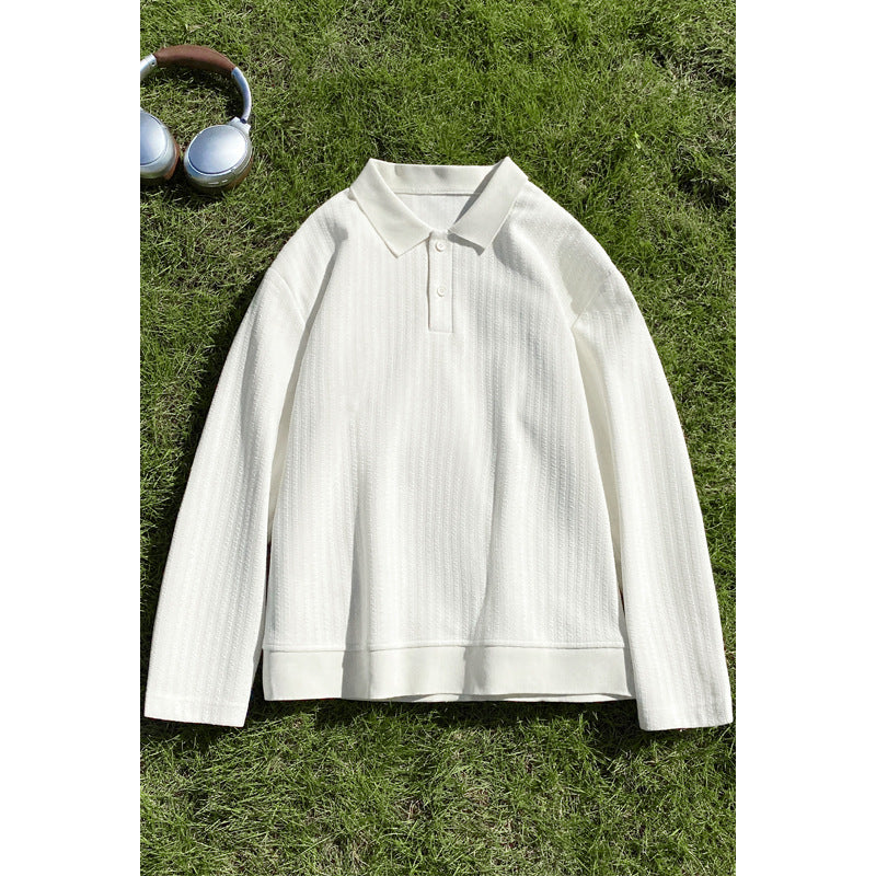 Damen Modisches Oversized Poloshirt mit strukturiertem Design Drune