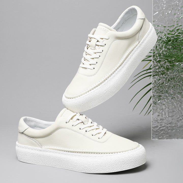 Drune | Premium Leder Sneakers Mit Weißer Sohle