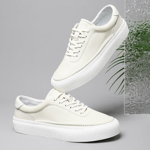 Drune | Premium Leder Sneakers Mit Weißer Sohle