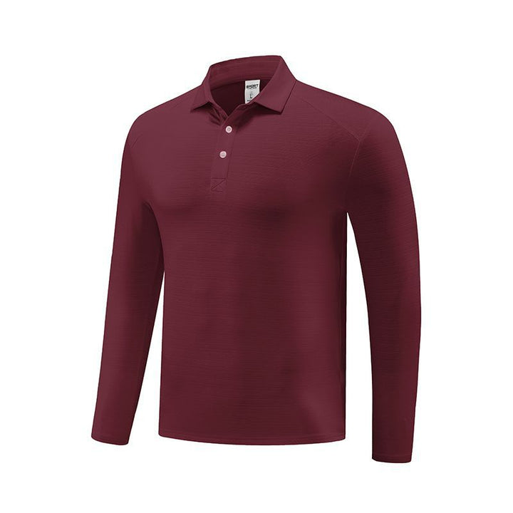 Herren Funktionspoloshirt mit langem Arm und atmungsaktiven Eigenschaften Drune