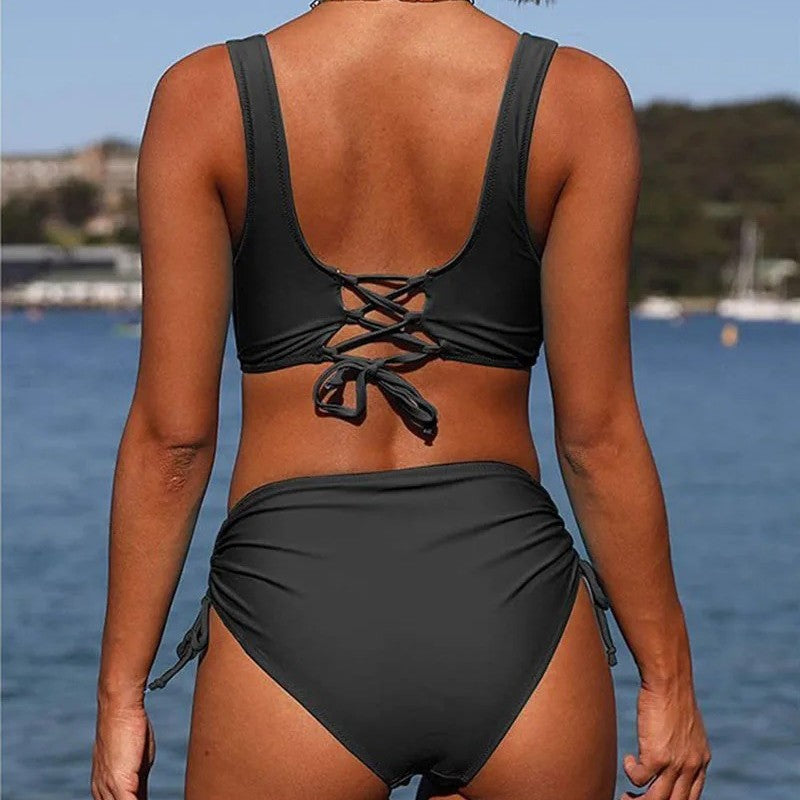 Damen Bikini-Set mit figurformendem und knotenfreiem Oberteil Drune