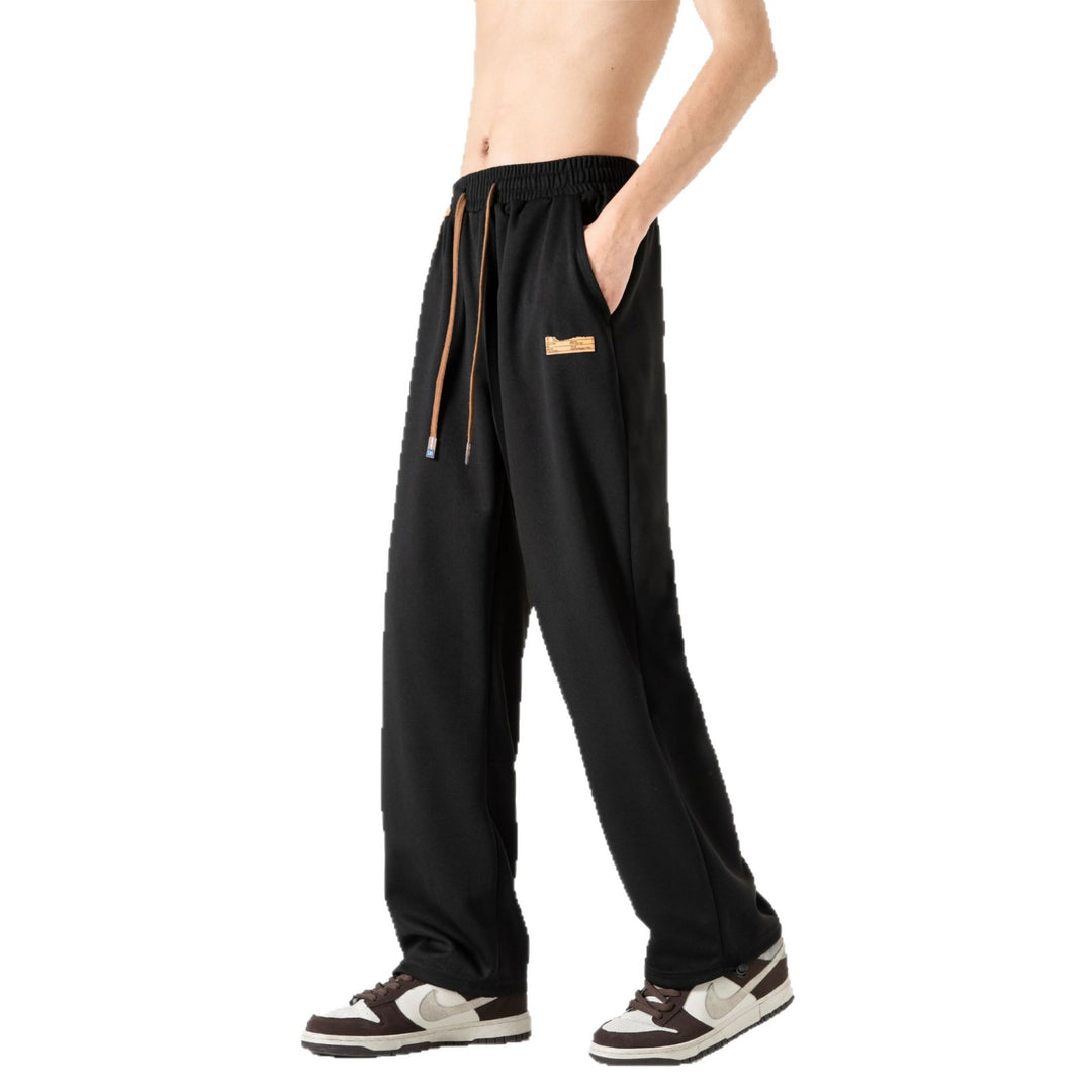 Herren Lounge-Jogginghose im Oversize-Straßenstil mit extra weitem Bein und Kordelzug Drune