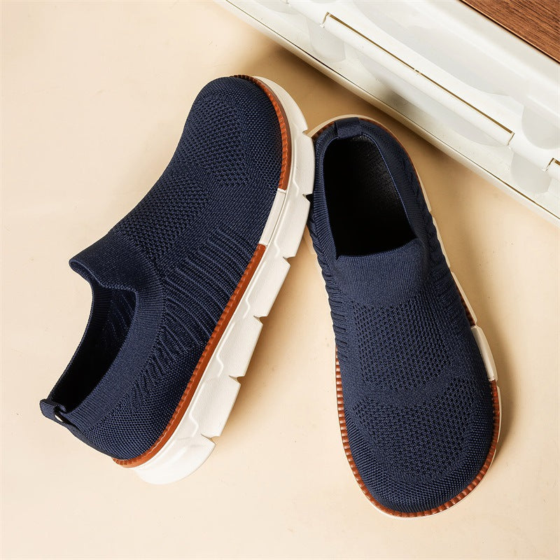 Herren Leichter Strick-Slip-On Sneaker mit Memory-Foam-Komfort und flexibler Profilsohle Drune