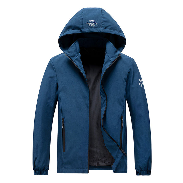 Herren Technische Outdoorjacke mit hohem Kragen Drune