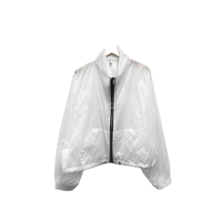 Damen transparente Windjacke mit Reißverschluss Drune