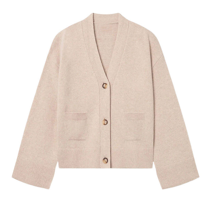 Damen Strickjacke mit eleganter Schnittführung und oversized Ärmeln Drune