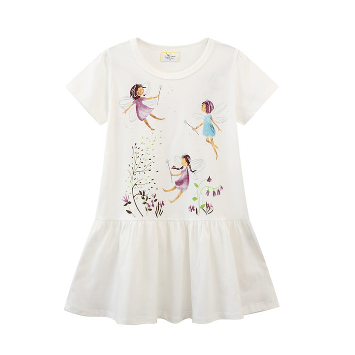 Mädchen Tüllkleid mit zauberhaftem Feenmotiv Drune