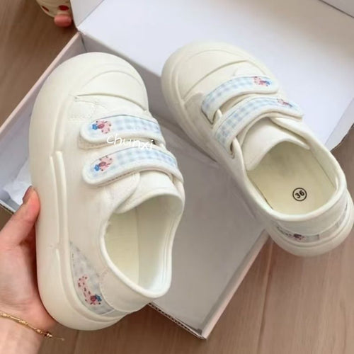 Damen Sneaker mit praktischem Klettverschluss und floralem Design Drune