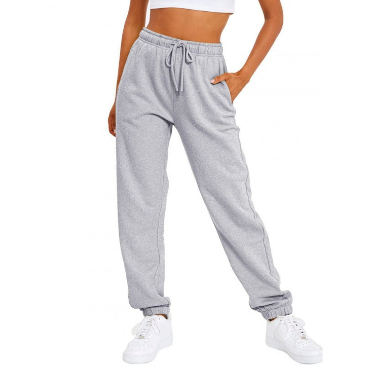 Damen nan locker sitzende Jogginghose mit hohem Komfortbund, verstellbarem Kordelzug und tiefen Seitentaschen Drune