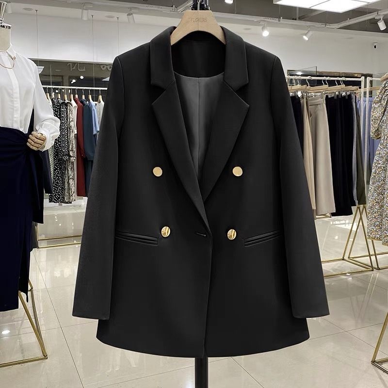Damen Eleganter und modern geschnittener Blazer mit doppelter Knopfleiste Drune
