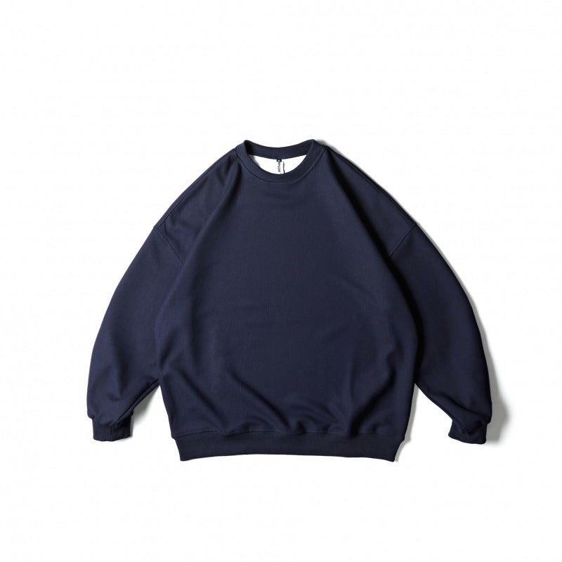 Unisex Weitgeschnittenes Sweatshirt mit Waffelstruktur, Rundhals und gerippten Bündchen Drune