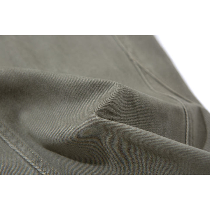 Damen Weite Bundfaltenhose im Utility‑Cargo‑Stil mit hoher Taille und markanten Teilnähten Drune