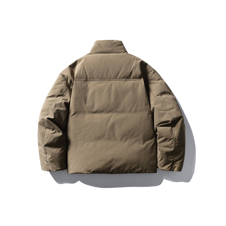 Herren Boxy Thermo-Isolationsjacke mit hohem Stehkragen und minimalistischer Außenhülle Drune
