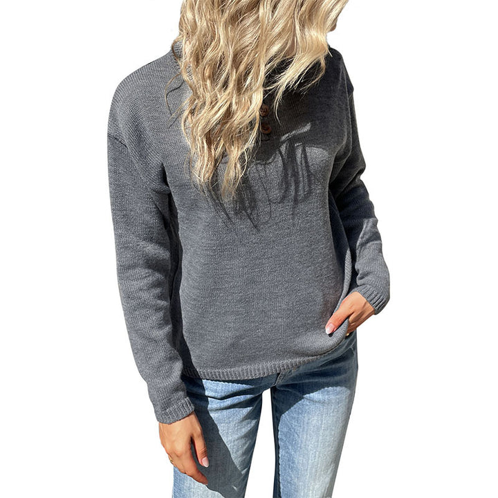 Damen Feinstrickpullover mit Rundhalsausschnitt und leichter Oversize-Passform Drune