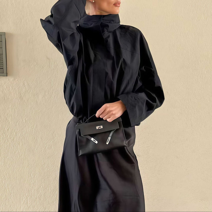 Drune | Damen Übergroße Funktionale Jacke mit Hohem Kragen